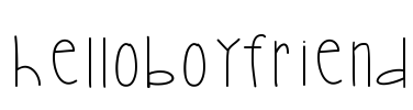 HelloBoyfriend Font Image