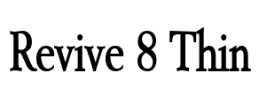 Revive 8 Thin Font Image