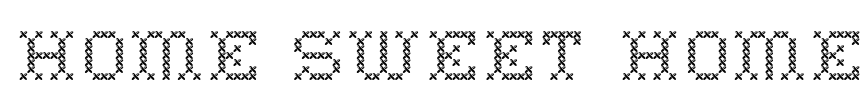 Home Sweet Home Font Image