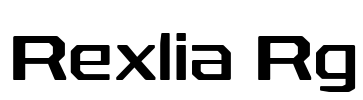 Rexlia Rg Font Image