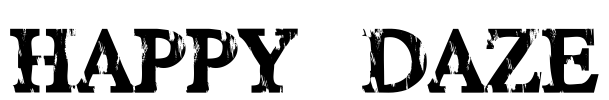 HAPPY DAZE Font Image