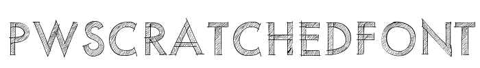 PWScratchedfont Font Image