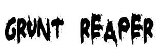 Grunt Reaper Font Image