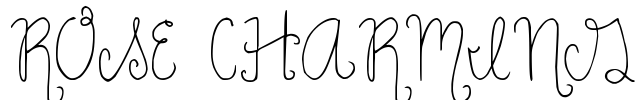 ROSE CHARMING Font Image