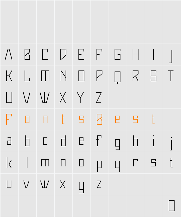 Maiers Neue Nr.8 Pro reduced Character Map