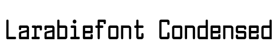 Larabiefont Condensed Font Image
