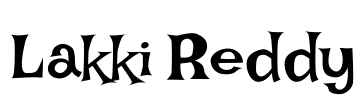 Lakki Reddy Font Image