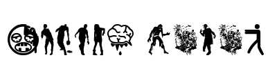 Zombie Salad Font Image