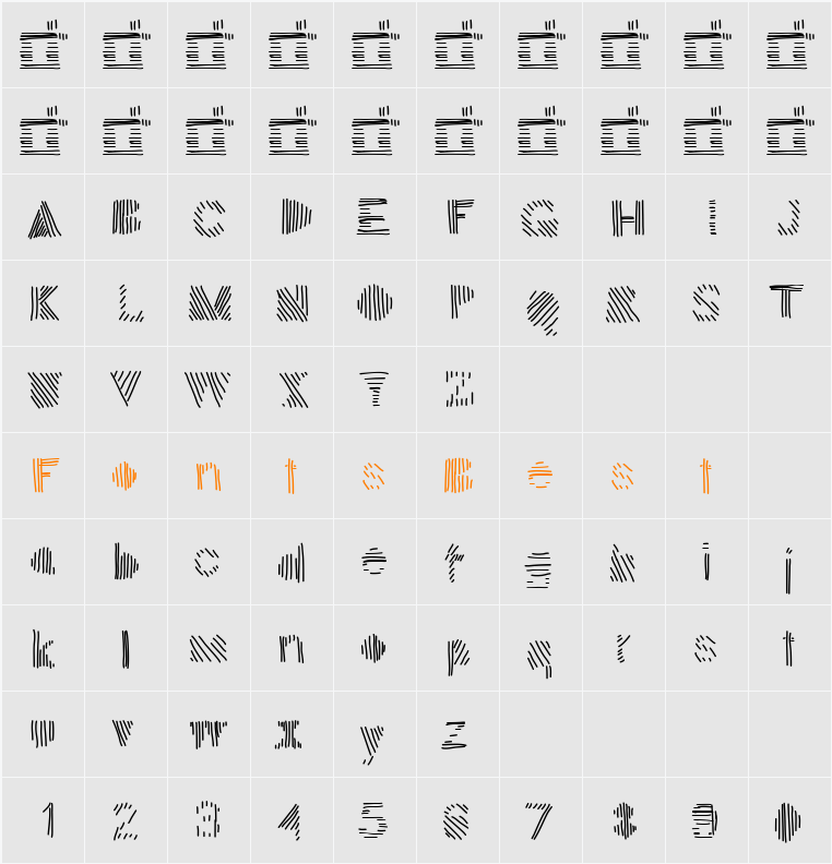 Sion Character Map