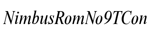 NimbusRomNo9TCon Font Image