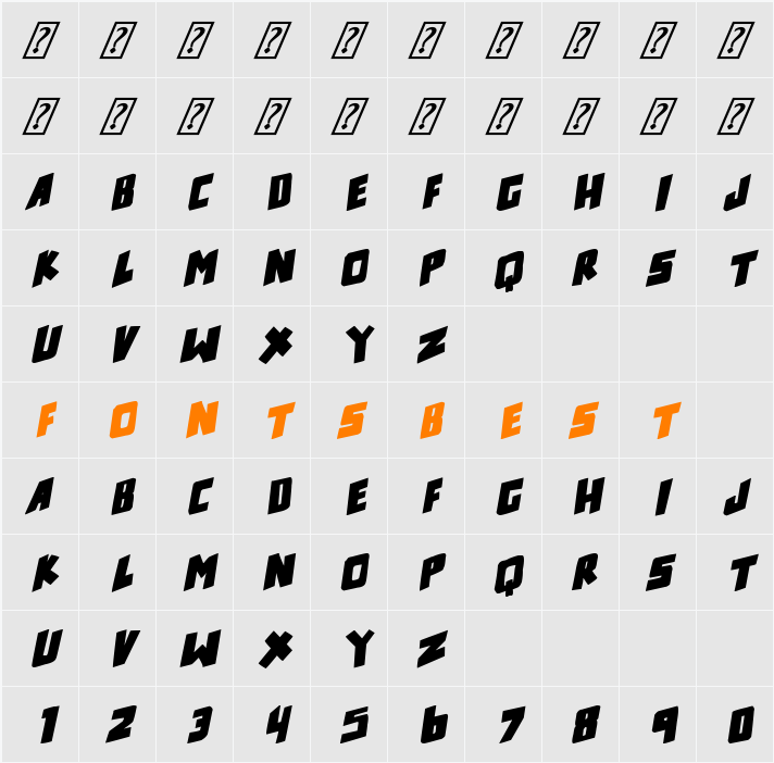 counter hit! Character Map