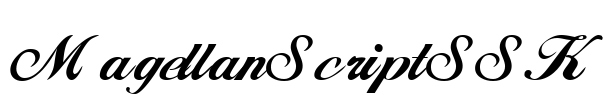 MagellanScriptSSK Font Image