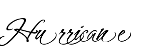 Hurricane Font Image