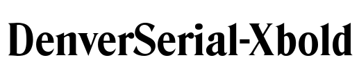 DenverSerial-Xbold Font Image