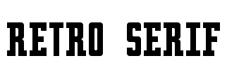 Retro serif Font Image