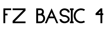 FZ BASIC 4 Font Image