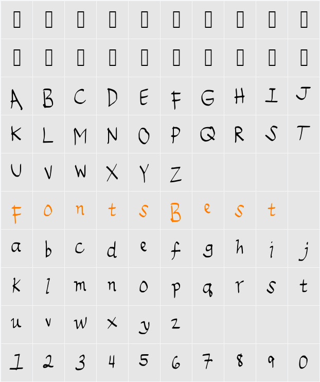 Emileedigital Character Map
