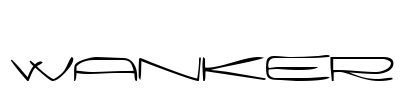 Wanker Font Image