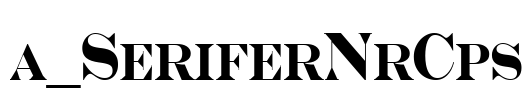 a_SeriferNrCps Font Image