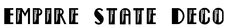 Empire State Deco Font Image