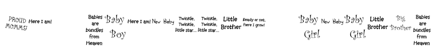 KR Scrappin Babies Font Image