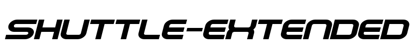 Shuttle-Extended Font Image