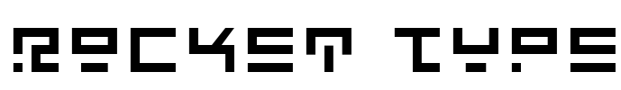 Rocket Type Font Image