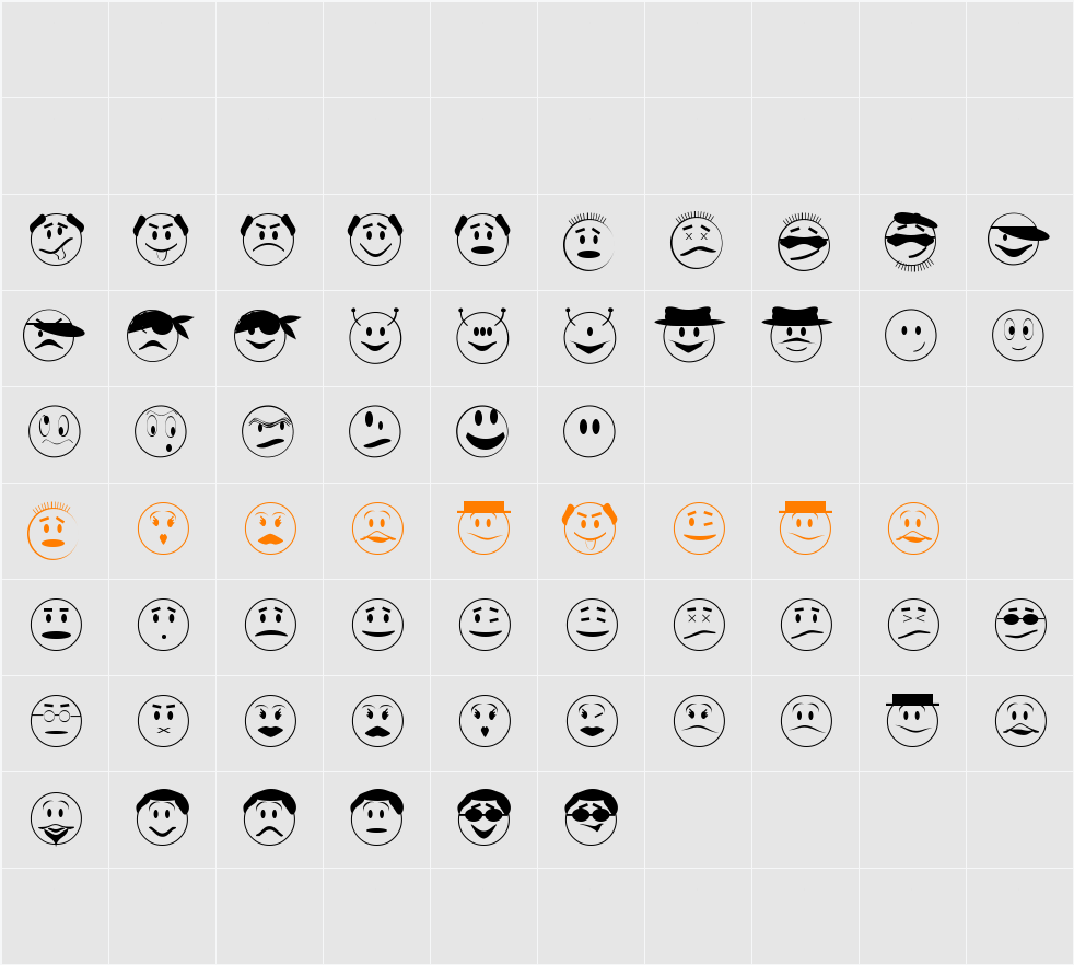 Expressions JL Character Map