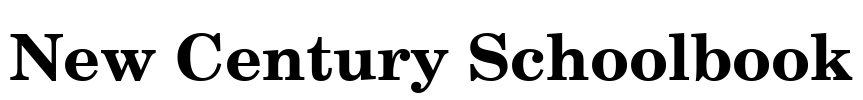 New Century Schoolbook