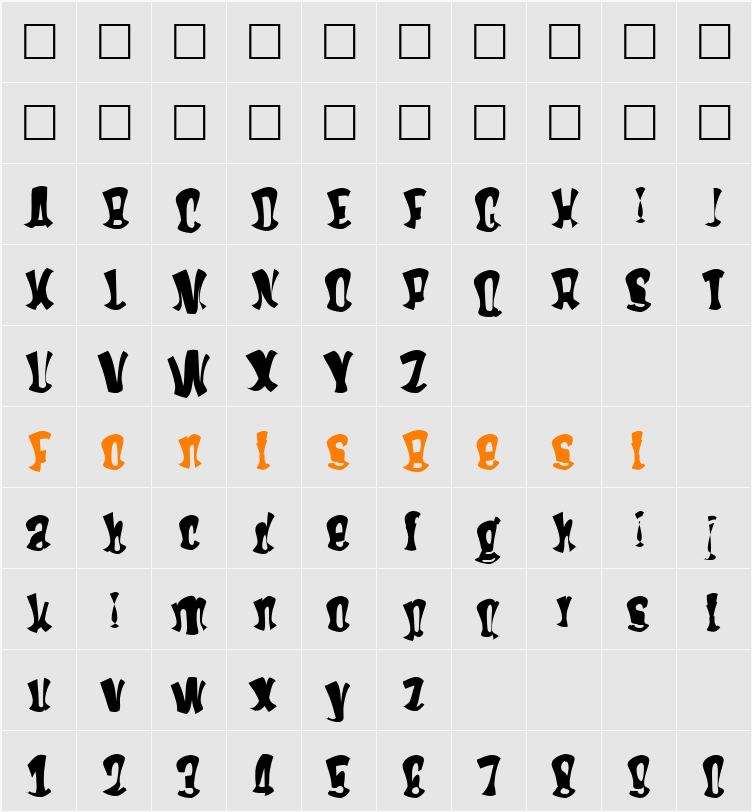 HitMe Character Map