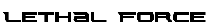 Lethal Force Font Image