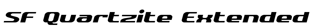 SF Quartzite Extended Font Image