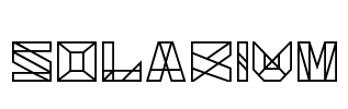 Solarium Font Image