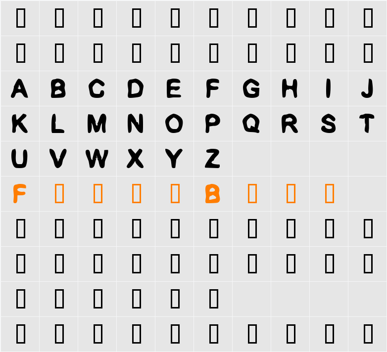 Xomic Character Map