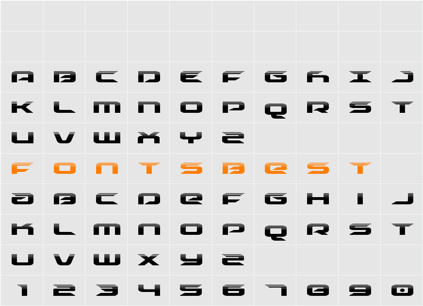 Drive Halftone Character Map