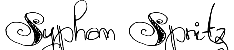 Syphon Spritz Font Image