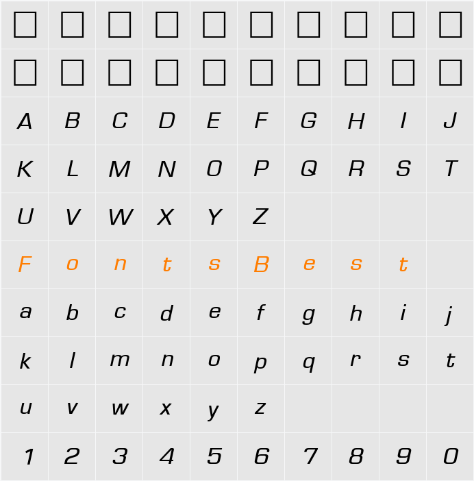 PSL-Chamnarn Character Map