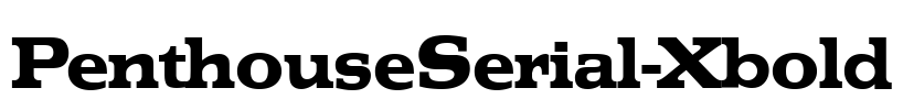 PenthouseSerial-Xbold Font Image