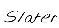 Slater Font Image