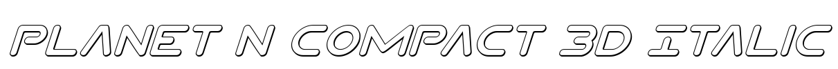 Planet N Compact 3D Italic