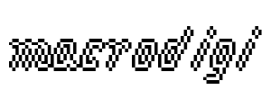 macrodigi Font Image