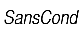 SansCond Font Image