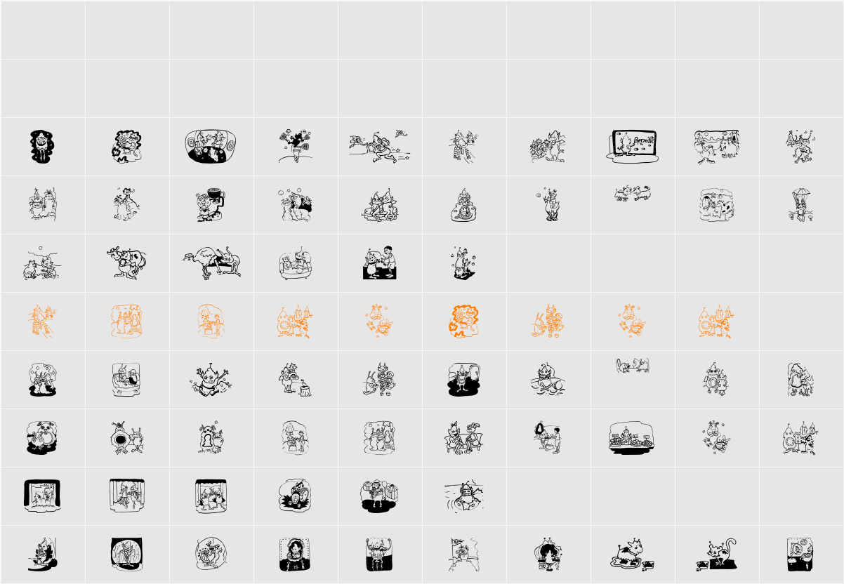 NewAliens Character Map