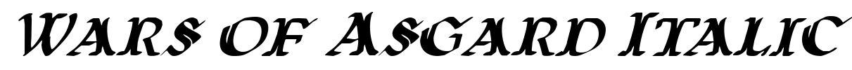 Wars of Asgard Italic