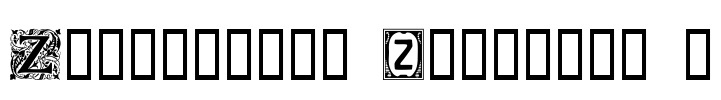 Ornamental Initials Z Font Image