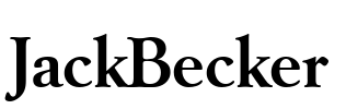 JackBecker Font Image
