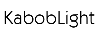 KabobLight Font Image