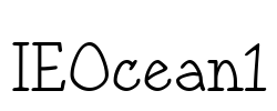 IEOcean1 Font Image
