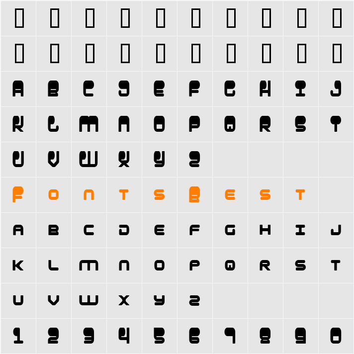 HYPNO Agent Condensed Character Map