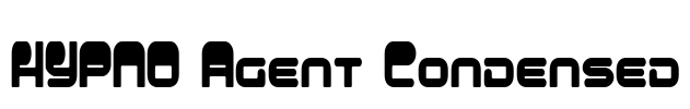 HYPNO Agent Condensed Font Image